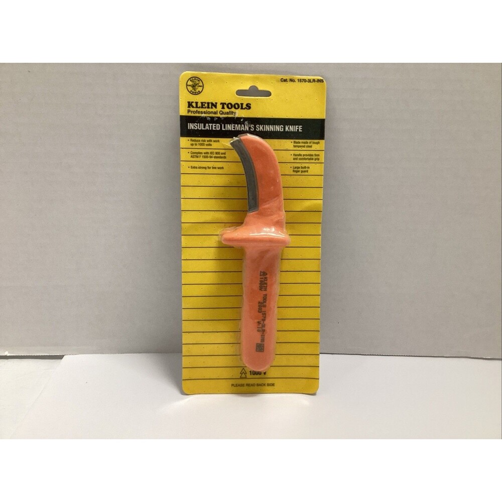 Klein tools insulated lineman’s skinning knife 1570-3LR-INS (NEW)